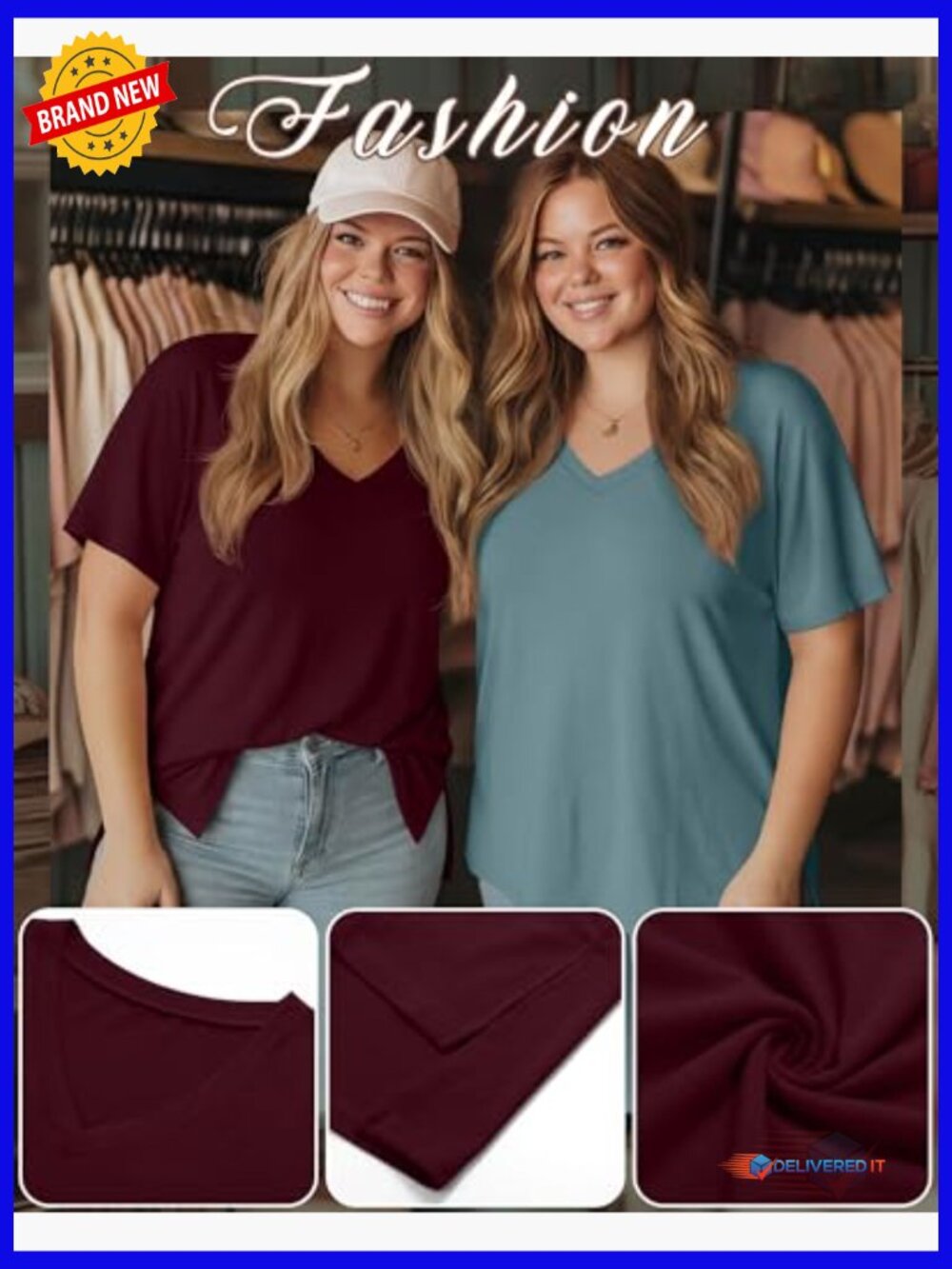 3 Pack Plus Size V Neck Tunic Tops Short Sleeve High Low Hem Summer Tees Blouses - Picture 6 of 7